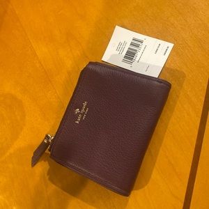Kate Spade burgundy, wallet. NWT